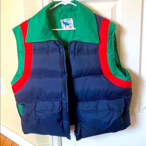 VINTAGE puffer cirque early 80's goose down vest sz L 🖤